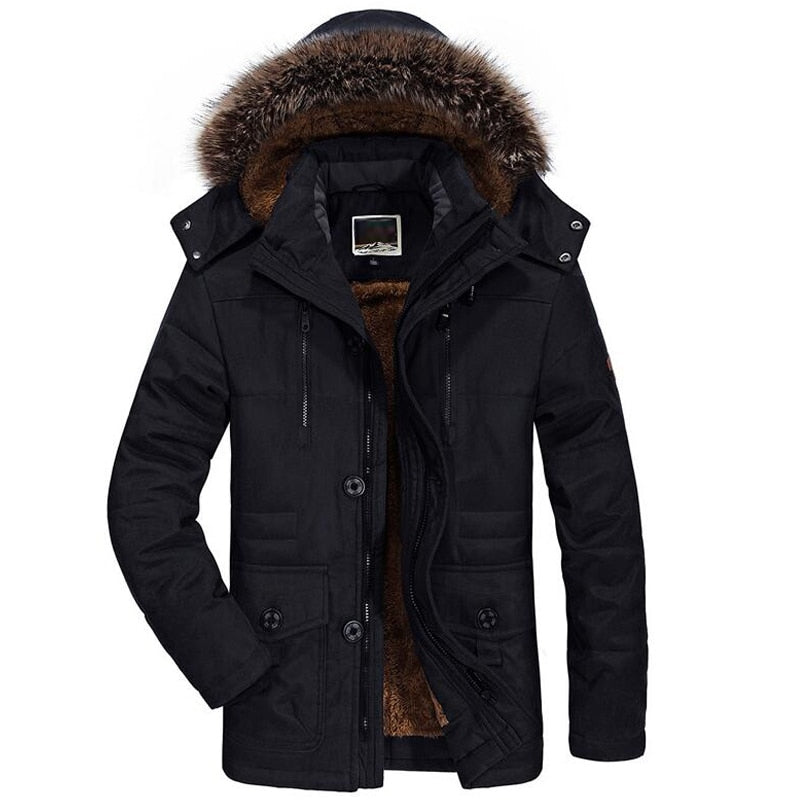 Parka de Invierno Larga para Hombre | Impermeable y Cálida