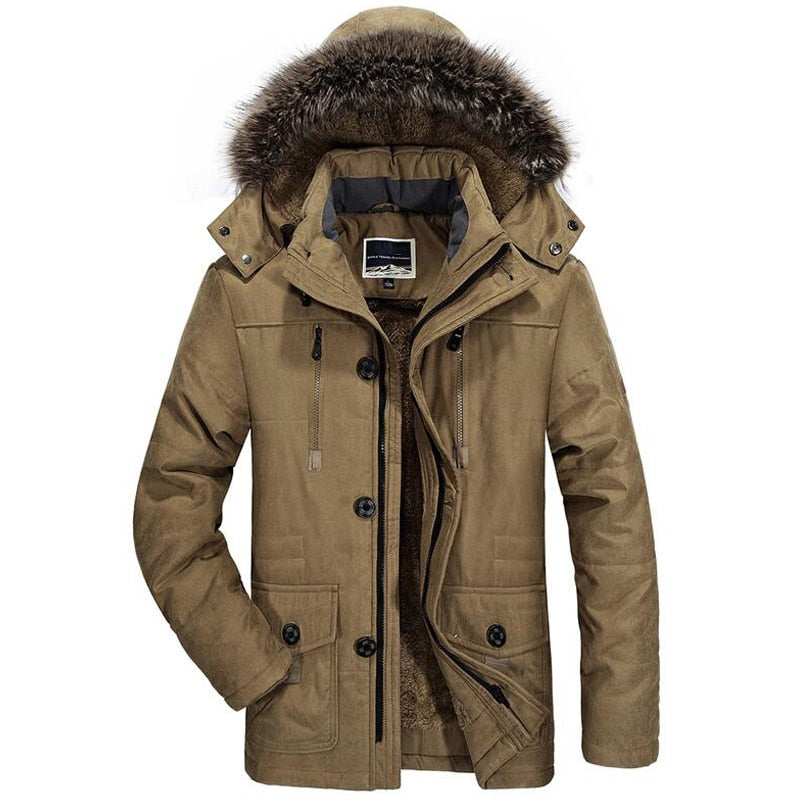 Parka de Invierno Larga para Hombre | Impermeable y Cálida