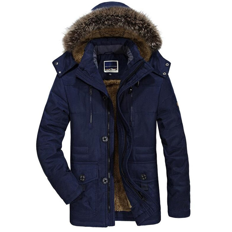 Parka de Invierno Larga para Hombre | Impermeable y Cálida