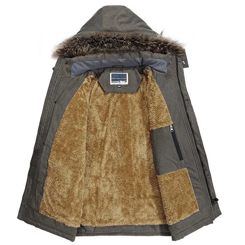 Parka de Invierno Larga para Hombre | Impermeable y Cálida