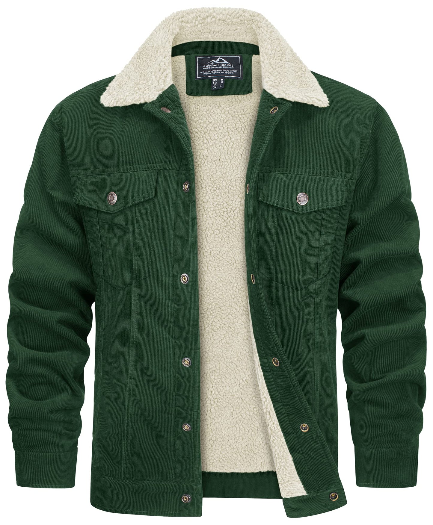 Corvian Chaqueta Hombre | Chaqueta de Invierno con Cierre Frontal