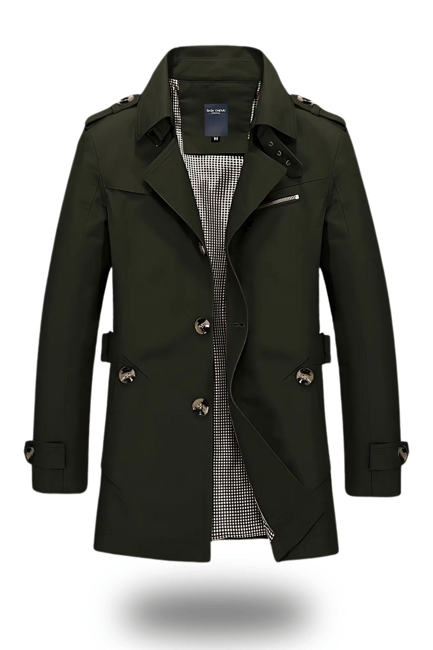 Abrigo Trench Clásico para Hombre | Chaqueta Ligera de Primavera