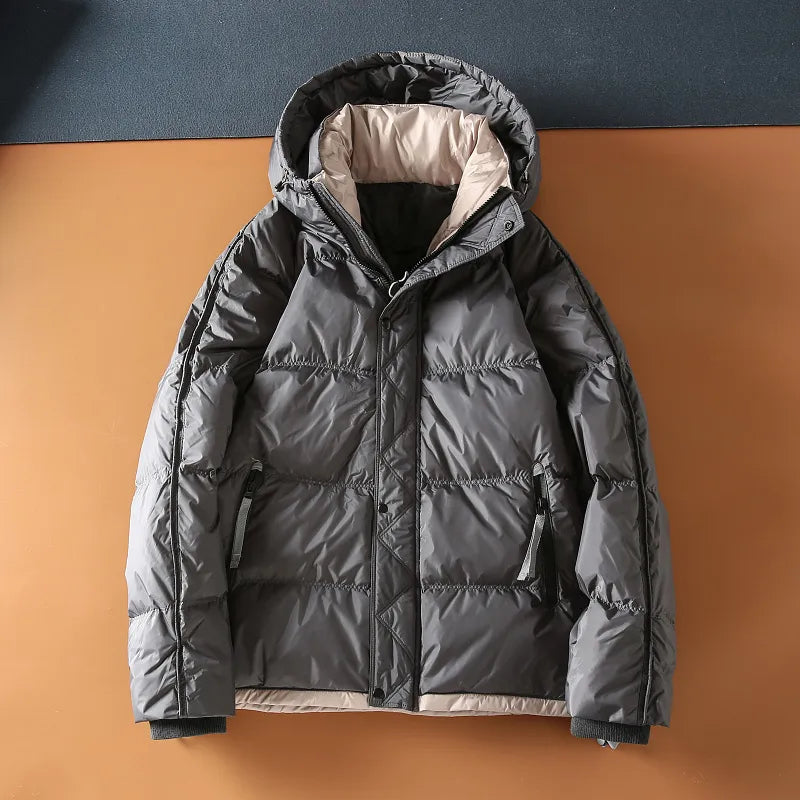 Chaqueta Hombre | Abrigo de Invierno con Capucha y Cremallera