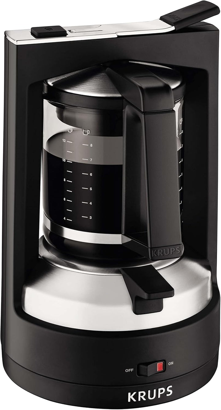 Krups KM4689 Filterkaffeemaschine T8 | 850 Watt | Automatische Abschaltung | 8-12 Tassen | Beleuchteter Ein-/ Ausschalter | Schwarz
