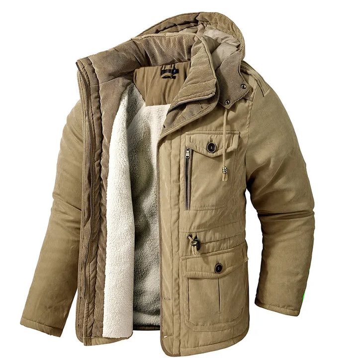 Bastien Men's Winter Jacket | Long Coat with Soft Interior