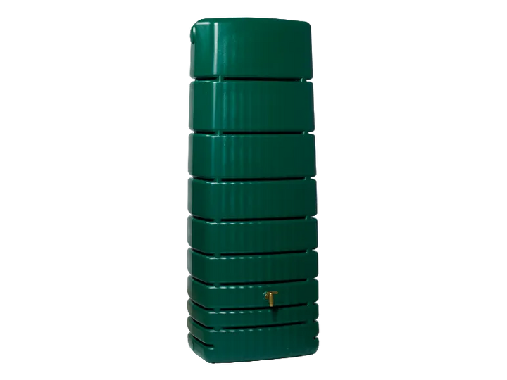 4rain Regentonne »SLIM«, 650 Liter Volumen, inklusive Auslaufhahn und Windsicherung