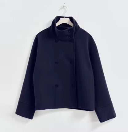 Elise Chaqueta Mujer | Abrigo Corto con Botonadura Frontal