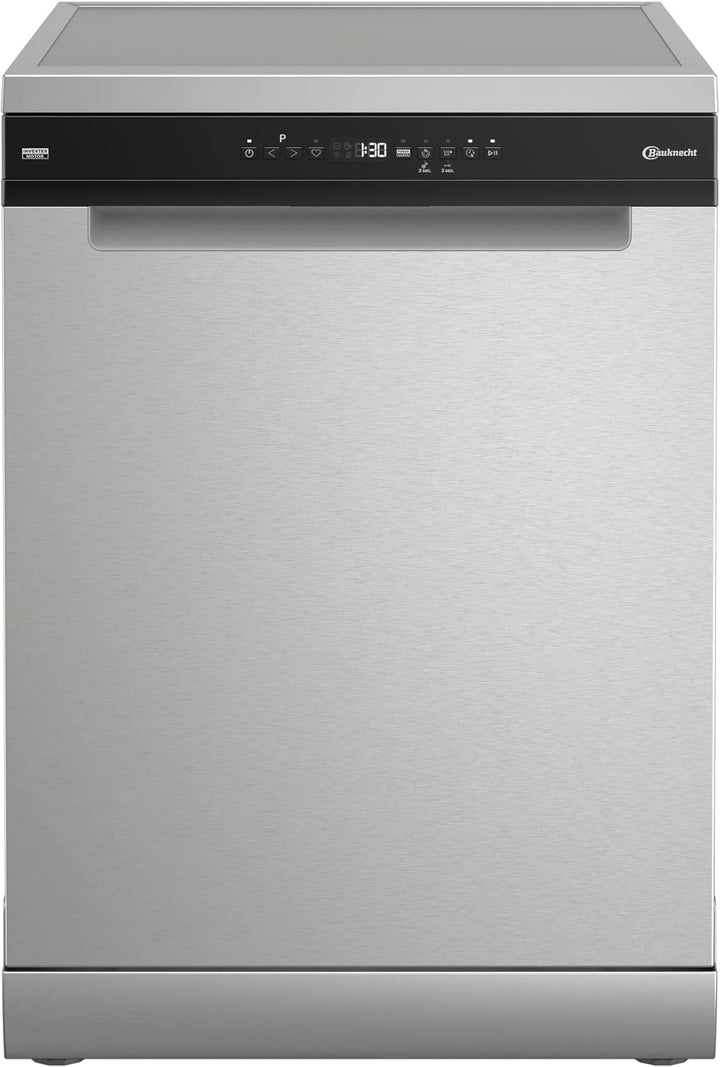 Bauknecht B7F HP43 XA Freistehender Geschirrspüler/ 60 CM/ 15 Maßgedecke/PowerClean Pro-Effektive Hochdruckdüsen/Natural Dry-Automatische Türoffnung-Bessere Trocknung/Maxi Space-Mehr Innenraum