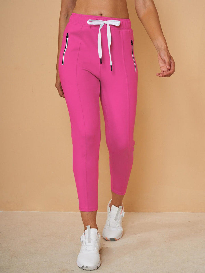 Capri-Jogginghosen für Damen mit verstellbarem Kordelzug, kurze Sport-Jogger im lässigen Stil und vielseitigem Design
