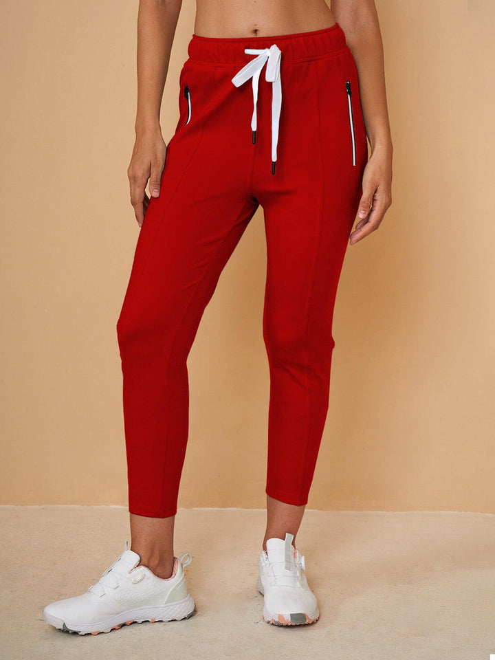 Capri-Jogginghosen für Damen mit verstellbarem Kordelzug, kurze Sport-Jogger im lässigen Stil und vielseitigem Design