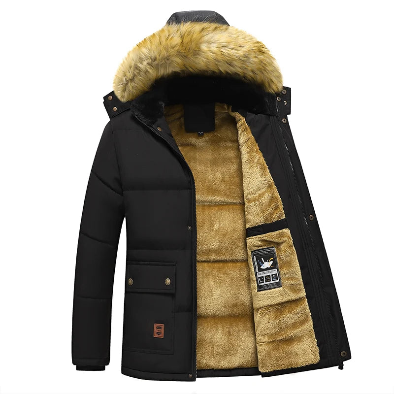 Vardian Chaqueta Hombre | Chaqueta de Invierno con Capucha