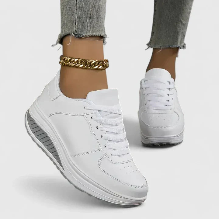 Zapatillas Cómodas para Mujer con Soporte de Arco y Suela Ligera | Calzado Deportivo con Cuña para Caminar Todo el Día