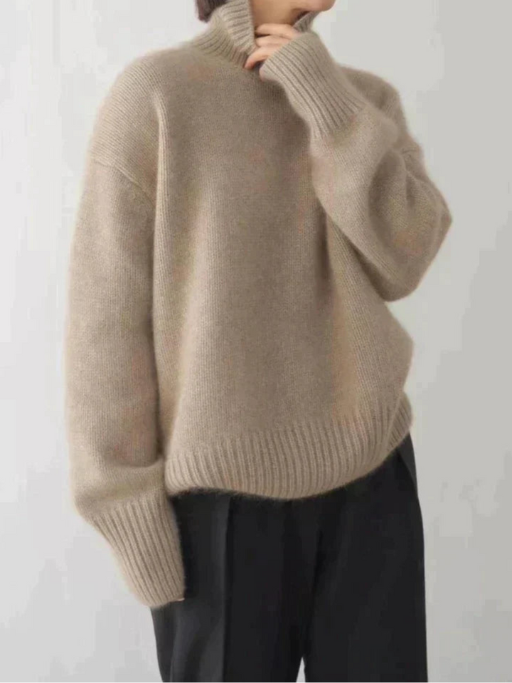 Narelle Pull Femme | Pull d'Hiver à Col Roulé et Manches Longues