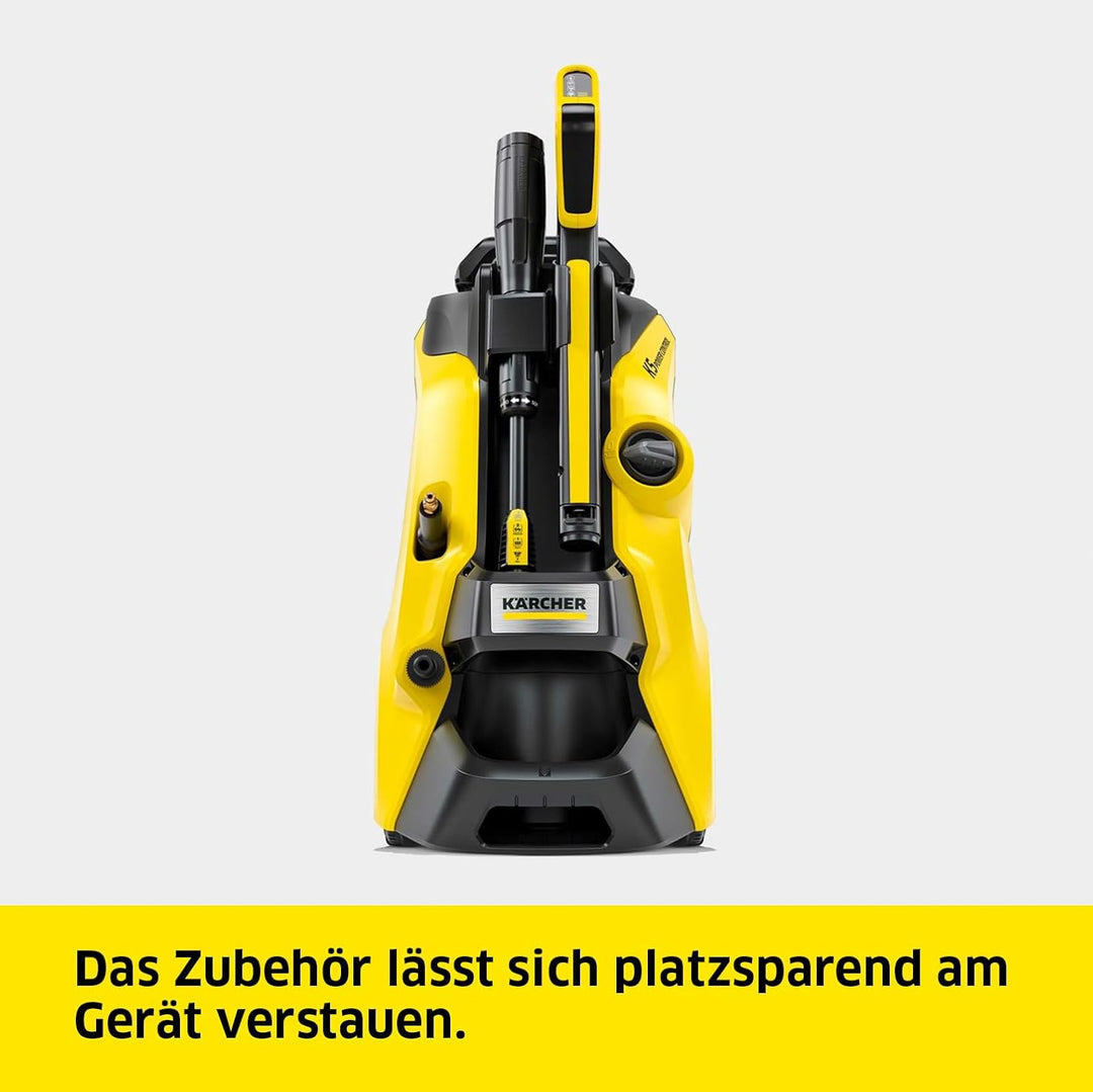 Kärcher Hochdruckreiniger K 5 Power Control, Druck: max. 145 bar, Fördermenge: 500 l/h, Flächenleistung: 40 m²/h, Wasserfilter, Gewicht: 13 kg, Hochdruckschlauch und -pistole, Dreckfräser, Strahlrohr