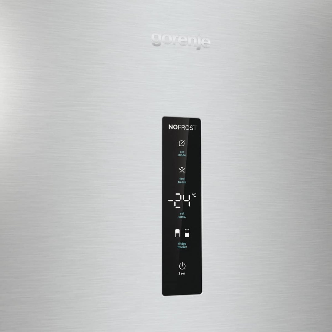Gorenje N 619EAW4 Kühl-Gefrier-Kombination / LED Display / 186 cm / 300 l / NoFrostPLus / Gemüsefach mit Feuchteregler / FastFreeze / weiß