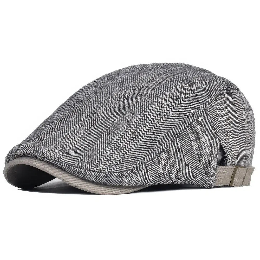 Navor Gorra Hombre | Boina Plana de Invierno Ajustable