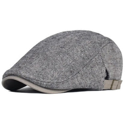 Navor Gorra Hombre | Boina Plana de Invierno Ajustable