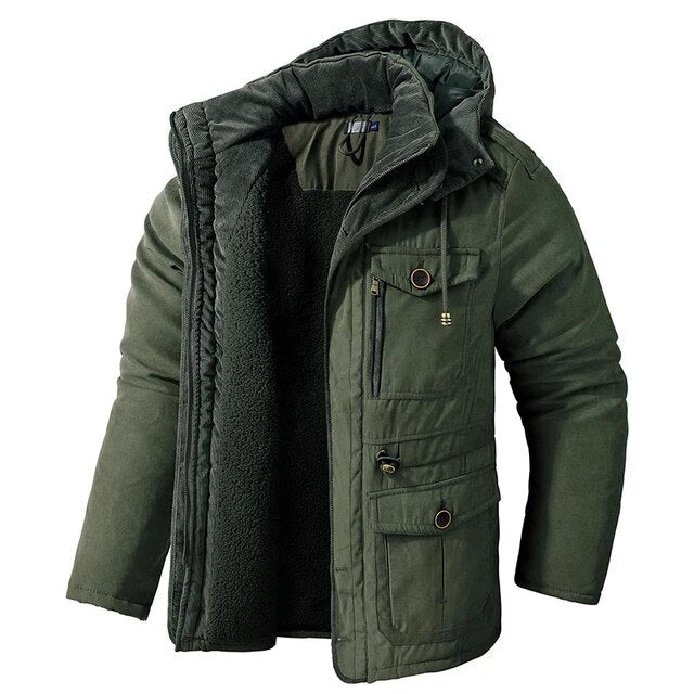 Bastien Men's Winter Jacket | Long Coat with Soft Interior