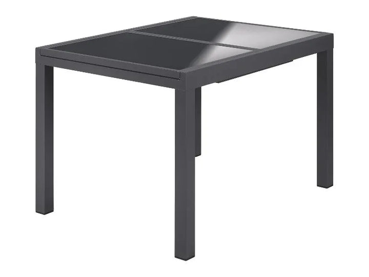 Alu-Set »Houston«, 9-teilig - Ausziehtisch & 8 Hochlehner, grau