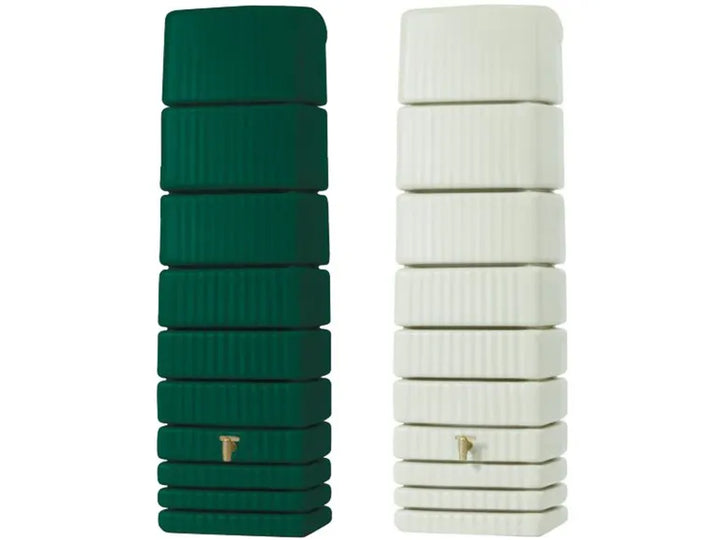 4rain Regentonne »SLIM«, 650 Liter Volumen, inklusive Auslaufhahn und Windsicherung