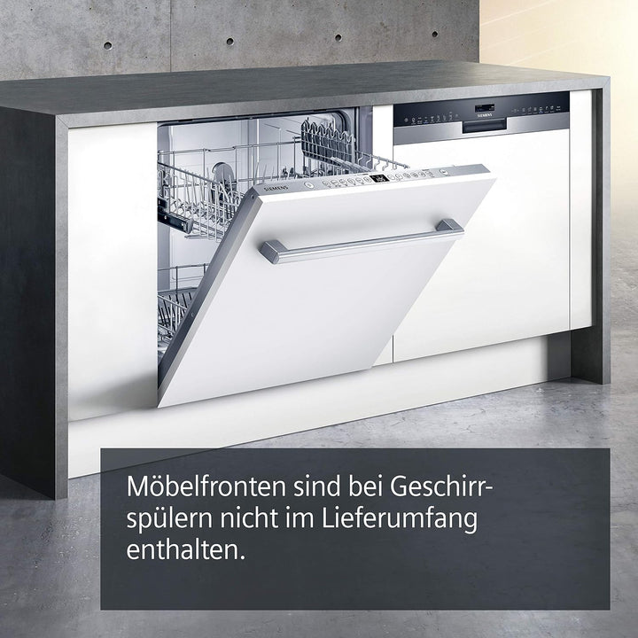 Siemens SN43ES14VE, iQ300 Smarter Geschirrspüler, Unterbau-Spülmaschine mit Besteckschublade, 60 cm, automatische Türöffnung dank autoOpen dry, besonders leise mit iQdrive-Motor, aquaStop, Edelstahl