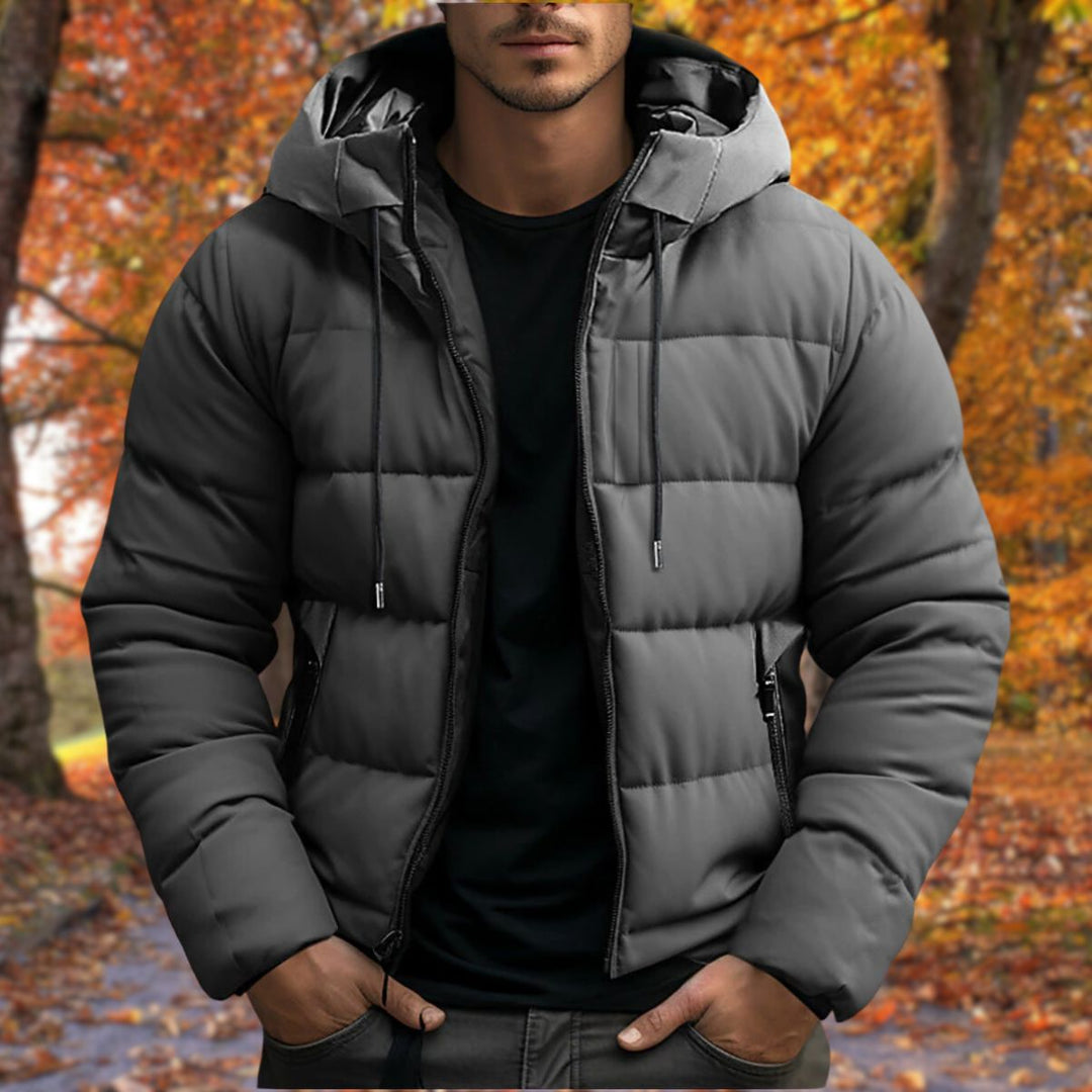 Camden Winterjacke Herren | Langer Mantel mit Integrierter Kapuze