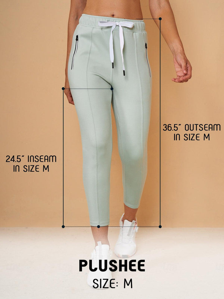 Capri-Jogginghosen für Damen mit verstellbarem Kordelzug, kurze Sport-Jogger im lässigen Stil und vielseitigem Design