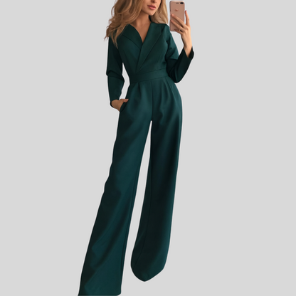 Nelvya Mono Mujer | Jumpsuit con Tirantes Anchos y Detalles Visibles