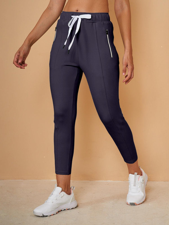 Sportliche Caprihosen mit verstellbarem Kordelzug und Piratenschnitt-Design – leichte Jogginghosen für Training und Alltag