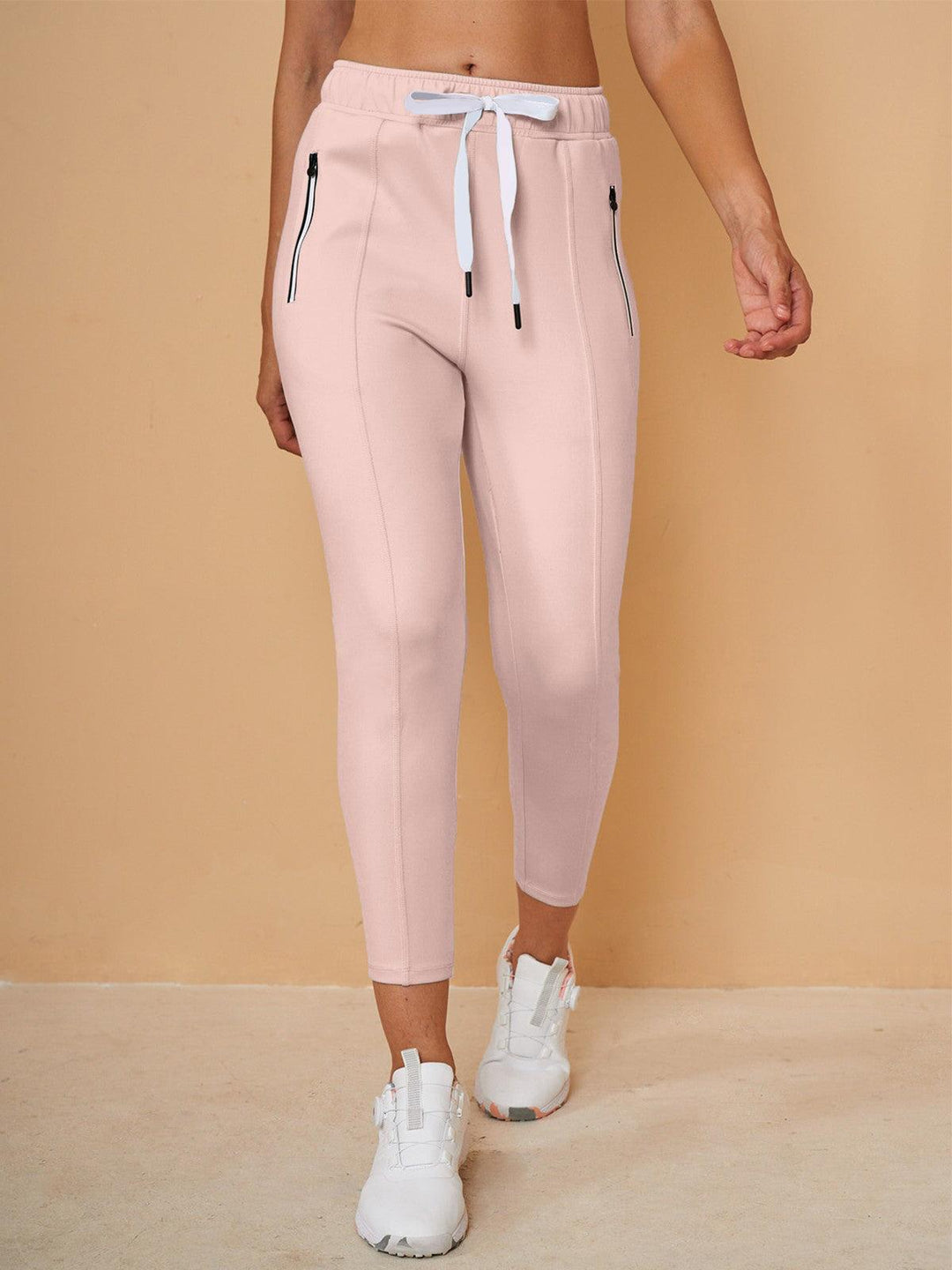 Capri-Jogginghosen für Damen mit verstellbarem Kordelzug, kurze Sport-Jogger im lässigen Stil und vielseitigem Design