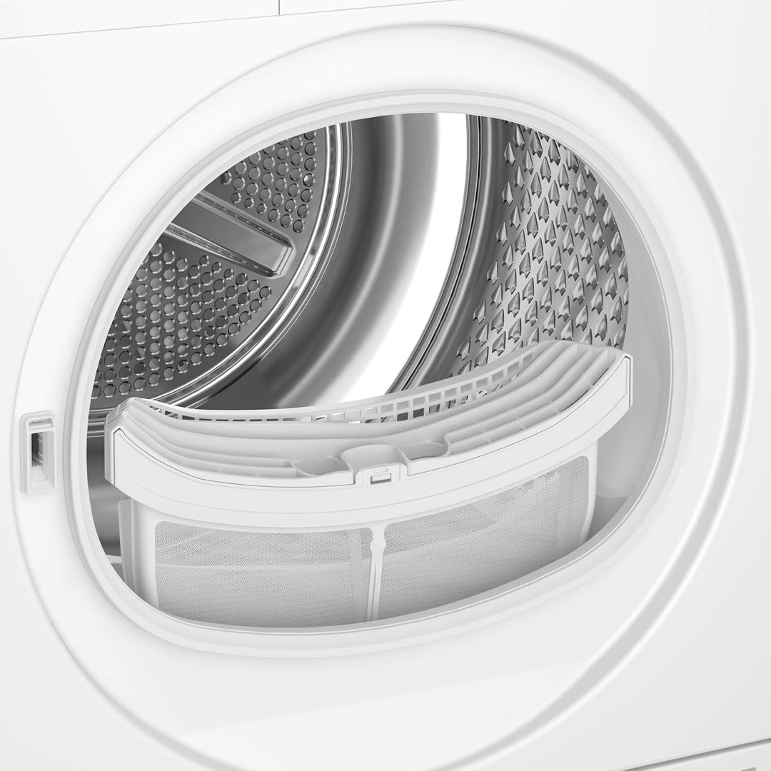 Beko DHC742GXS b300 Wrmepumpentrockner, Frontlader, 7 kg Beladungskapazitt, nur 50,8 cm tief, 15 Programme, Sonsortrocknung, Knitterschutz, Allergikergeeignet, Sulenfhig, Schontrommel, Wei