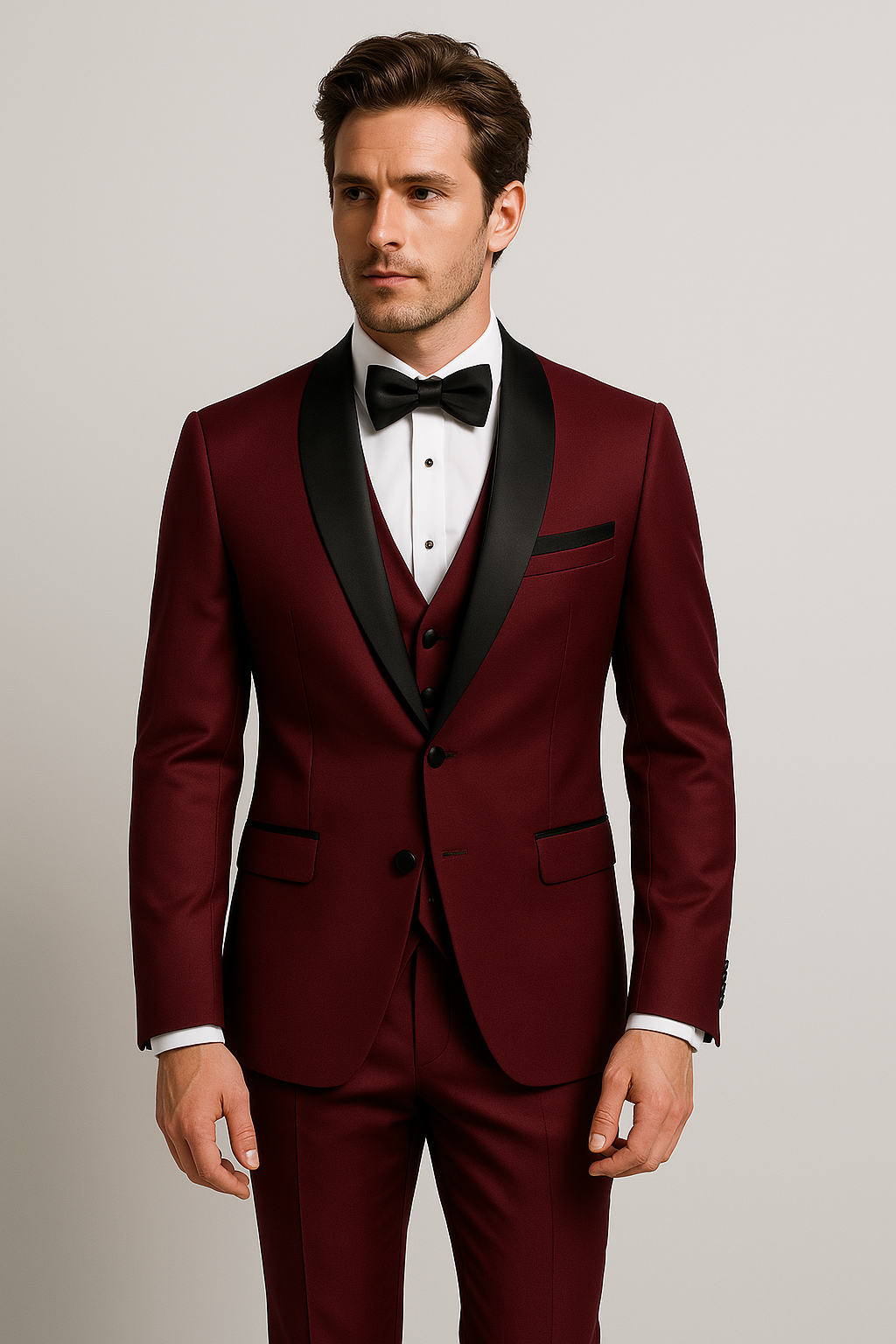 Pánský slim fit oblek ze 3 dílů | Elegantní oblek pro formální příležitosti