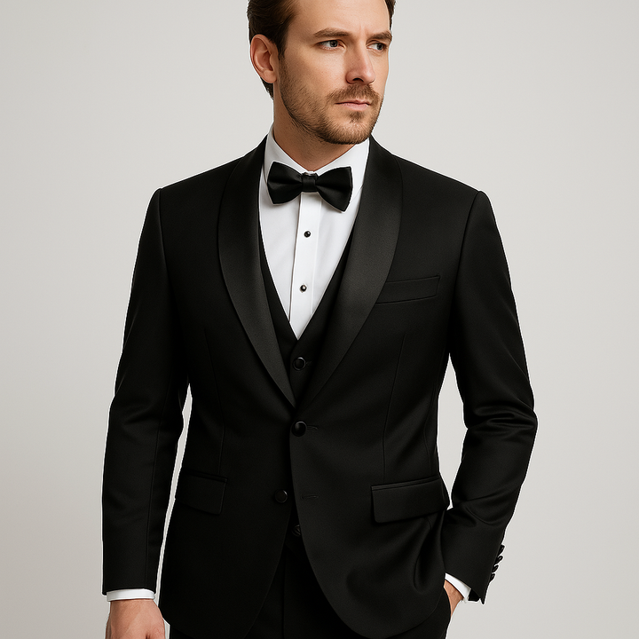 Pánský slim fit oblek ze 3 dílů | Elegantní oblek pro formální příležitosti