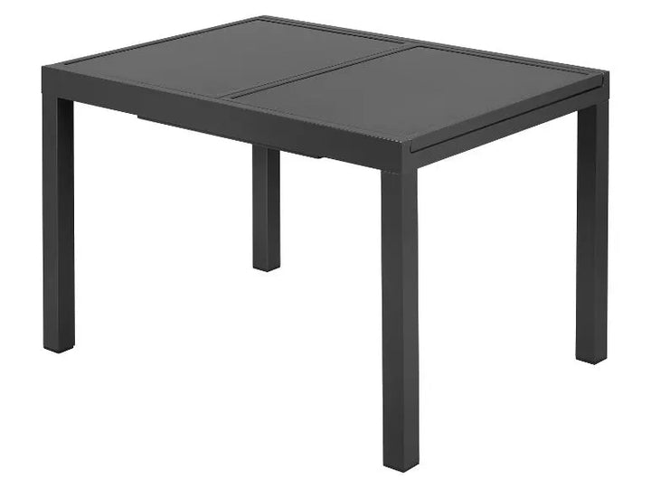 Alu-Set »Houston«, 9-teilig - Ausziehtisch & 8 Hochlehner, grau