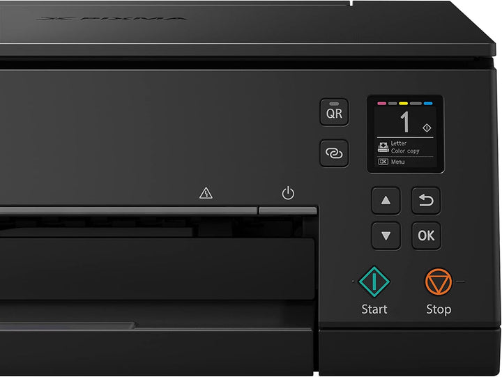 Canon PIXMA TS6350a Drucker Farbtintenstrahl Multifunktionsgerät DIN A4 (Fotodrucker, Scanner, Kopierer, OLED, 4.800x1.200 dpi, USB, WLAN, 5 separate Tinten, Duplexdruck, 2 Papierzuführungen), schwarz