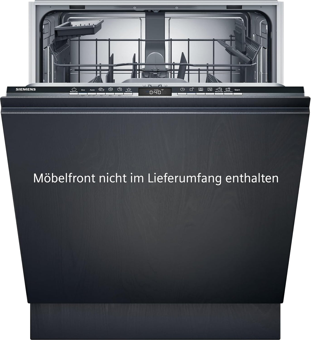 Siemens SN43ES14VE, iQ300 Smarter Geschirrspüler, Unterbau-Spülmaschine mit Besteckschublade, 60 cm, automatische Türöffnung dank autoOpen dry, besonders leise mit iQdrive-Motor, aquaStop, Edelstahl