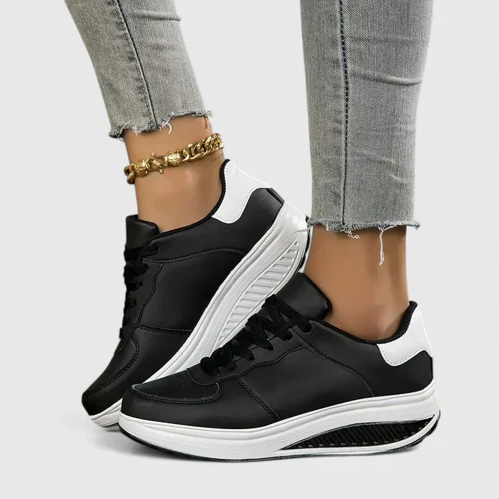 Zapatillas Cómodas para Mujer con Soporte de Arco y Suela Ligera | Calzado Deportivo con Cuña para Caminar Todo el Día
