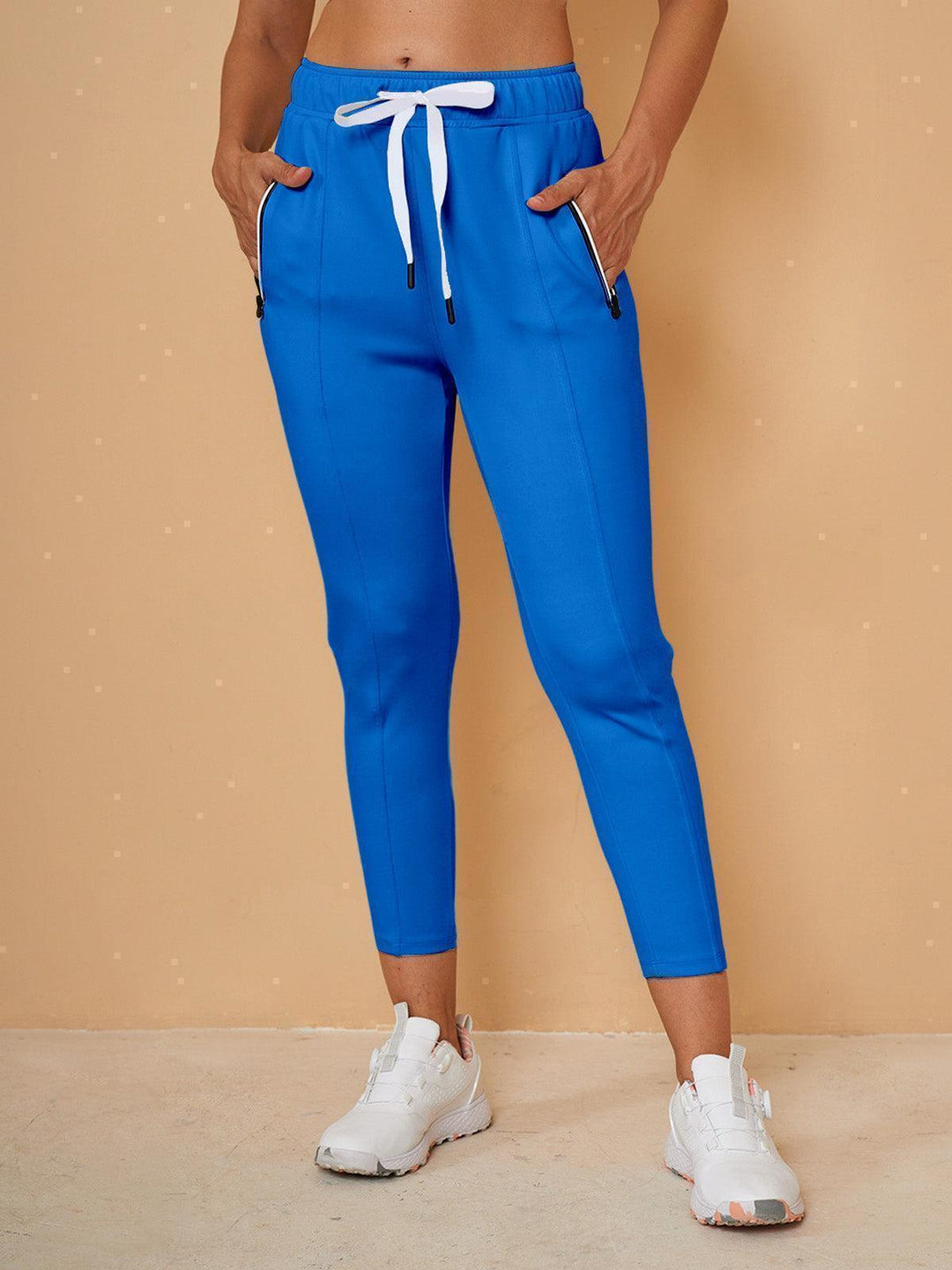Sportliche Caprihosen mit verstellbarem Kordelzug und Piratenschnitt-Design – leichte Jogginghosen für Training und Alltag