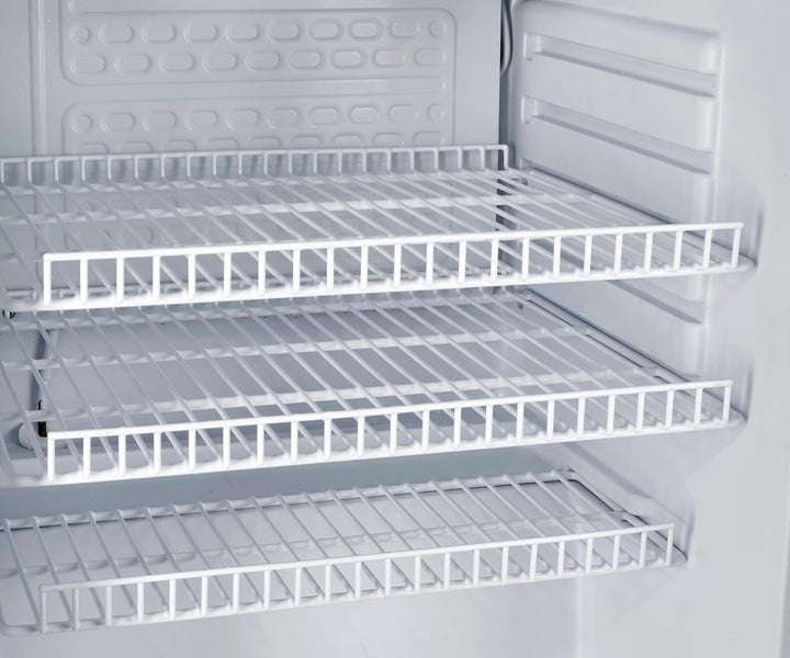 METRO Professional Mini-Kühlschrank GPC1088, 88 L, 1.052 kWh/24h, 3 Edelstahl-Drahtböden, schwarz