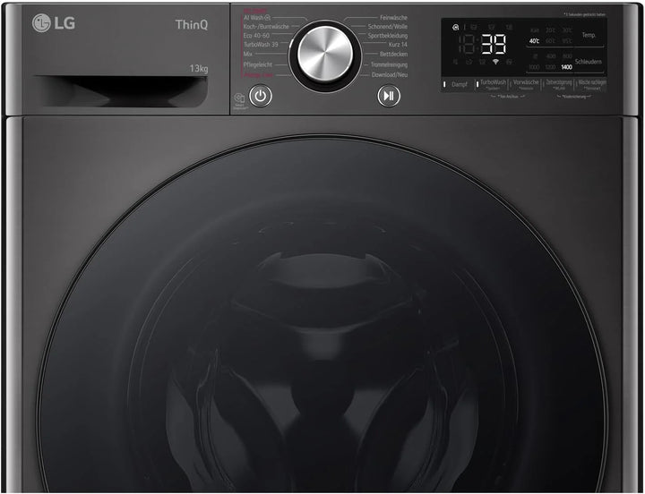 LG F4WV7080, Klasse A, Frontlader-Waschmaschine 8 kg, 1400 U/Min, AI Direct Drive, Wi-Fi, Tiefenreinigung mit Dampf, Groe Kapazitt, TRIPLE A, Auentür aus Sicherheitsglas, 62 x 60 x 85 cm  Wei