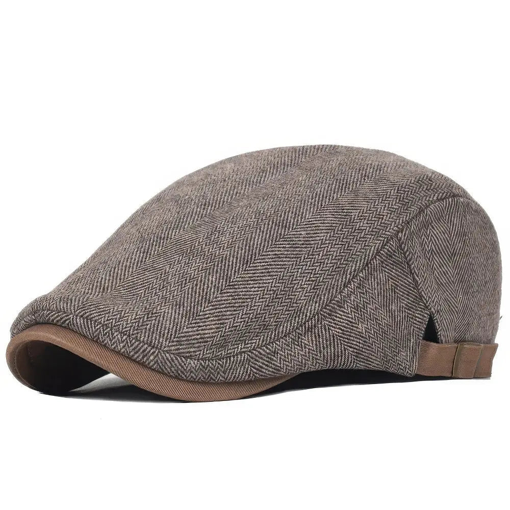 Navor Gorra Hombre | Boina Plana de Invierno Ajustable