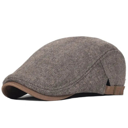 Navor Gorra Hombre | Boina Plana de Invierno Ajustable