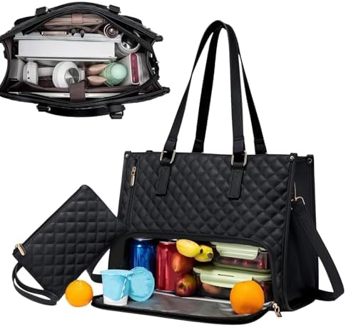 Bolso 2 en 1 Aislado para Almuerzo y Portátil para Trabajo y Viajes