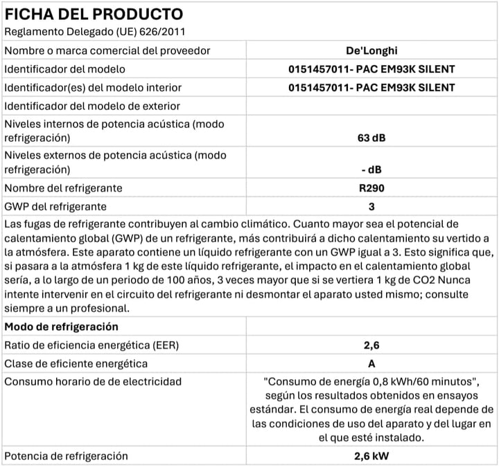 De'Longhi Pinguino PAC EL112 CST WiFi, Mobile Klimaanlage mit MyEcoRealFeel-Technologie für Räume bis zu 110 m³,11.000 BTU/h, 2,9 kW, 63 dB, Entfeuchtungsfunktion, A+, App- und Sprachsteuerung, Weiß