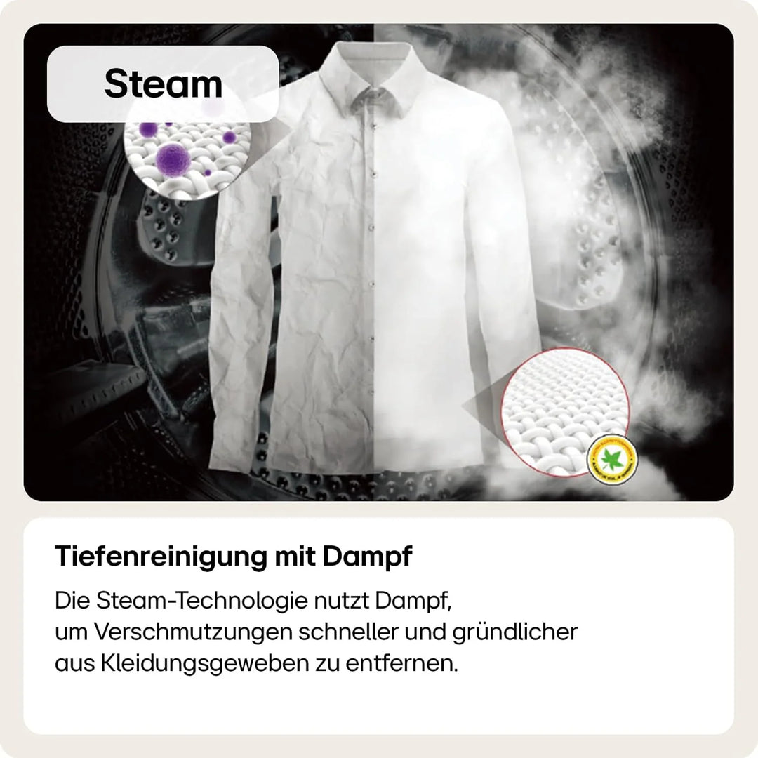 LG F4WV7080, Klasse A, Frontlader-Waschmaschine 8 kg, 1400 U/Min, AI Direct Drive, Wi-Fi, Tiefenreinigung mit Dampf, Groe Kapazitt, TRIPLE A, Auentür aus Sicherheitsglas, 62 x 60 x 85 cm  Wei