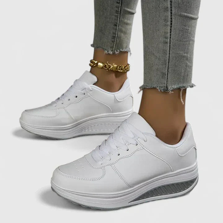 Zapatillas Cómodas para Mujer con Soporte de Arco y Suela Ligera | Calzado Deportivo con Cuña para Caminar Todo el Día