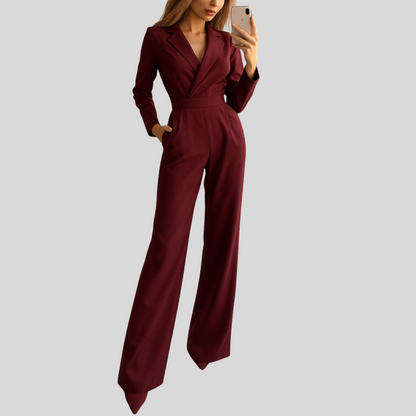 Nelvya Mono Mujer | Jumpsuit con Tirantes Anchos y Detalles Visibles