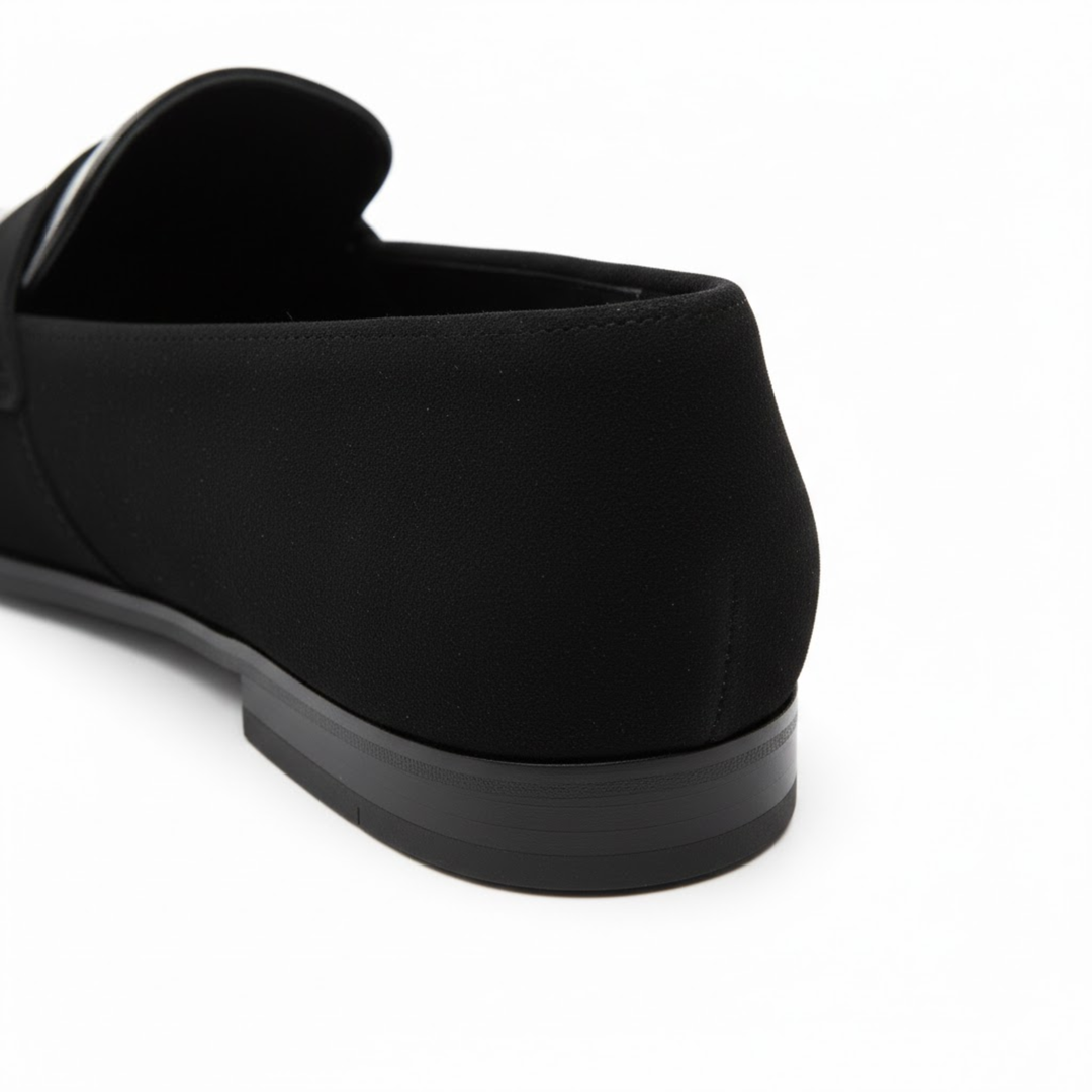 Mocassins sans lacets à bout rond avec semelle plate pour marcher et semelle intérieure confortable