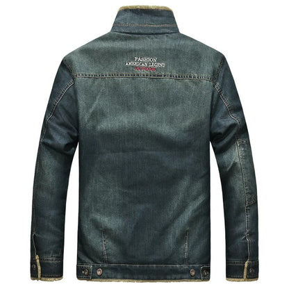 Chaqueta de Denim Acolchada para Hombre | Cálido Invierno