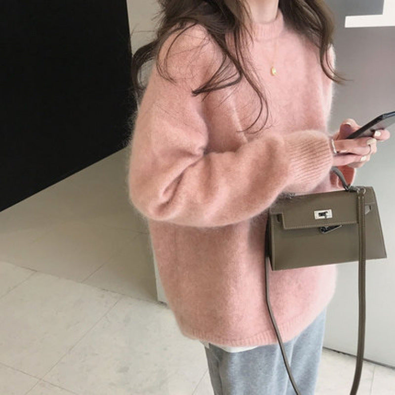 Lunavera Suéter Mujer | Suéter de invierno con Cuello Redondo